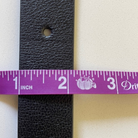 All Saints Black Leather Belt - Picture 10 of 11